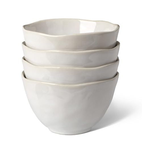 DOWAN 22 OZ Cereal Bowls, Deep Ceramic Bowls for Soup, Pho, Oatmeal, Salad, Ramen and Noodles, Microwave & Dishwasher Safe, 5.5" x 3.5"