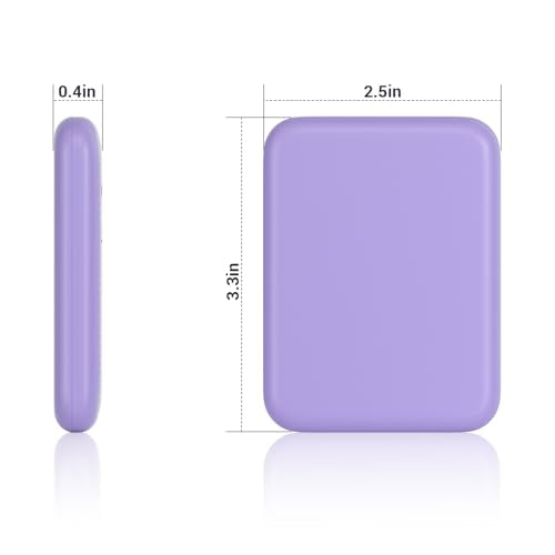 Kintion Pocket Mirror, 1X/3X Magnification LED Compact Mirror (Purple) - color: Purple