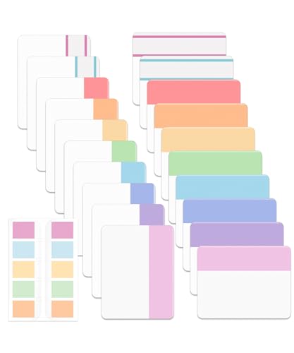 Mr. Pen- Sticky Index Tabs, 500 pcs, 21 Sets, Pastel - color: Pastel