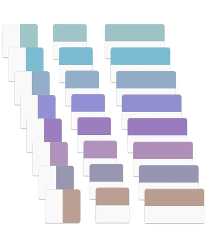 Mr. Pen- Sticky Index Tabs, 360 Pcs, Pastel Sticky Tabs for Notebooks - color: Morandi, size: 1.8" × 1", 1" × 1", 360 pcs