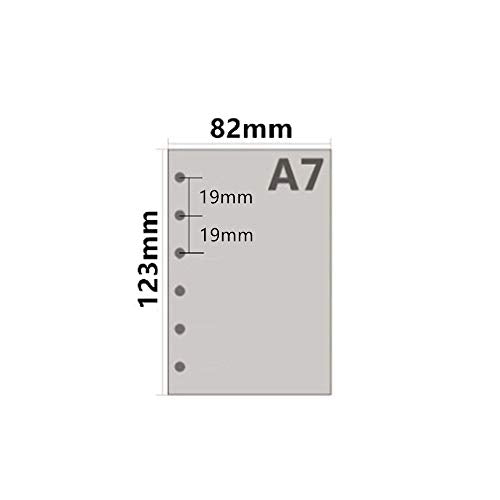 Harphia A7 Planner Inserts for 11 Packs for 6 Holes Pocket BinderA7 Agenda - color: Full Set, size: A7