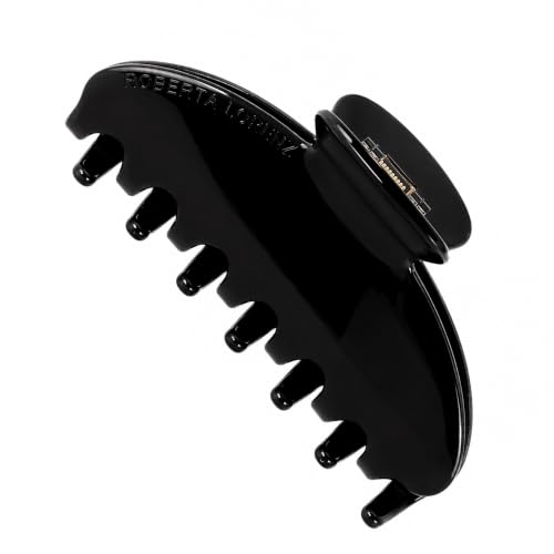 Luxury Light Hair Claw Clip Premium Acetate Strong Hold 4 Inch (Midnight) - color: Midnight