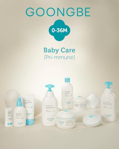 GOONGBE Baby Gift Set, Korean Shampoo & Bath, Lotion & Cream 4 Items