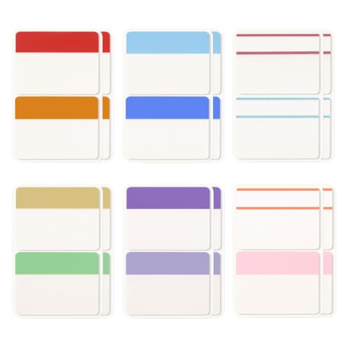 KICNIC Sticky Tabs 480 Pcs 2in, Pastel Book Tabs, 12 Colors, Adhesive BOPP - color: Pastel Colors, size: 480pcs