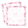 Cute Sticky Notes 3 x 3 in, 2 Pack Self Stick Note Pads with Fun Patterns, Strong Adhesive Memo Pads for Office School Home, 80 Sheets per Pad Cute Heart Bow - color: Cute Heart Bow