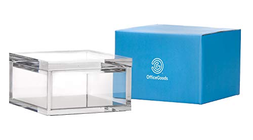 OfficeGoods Acrylic Desk Organizer with Silver Base, Medium - color: Silver, size: Medium