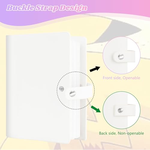 Ruibytree 320-Pocket PU Leather Photo Album for Instax Mini Camera, White - color: White