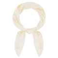 Pistha Satin Scarf Neck Scarf Square Bandanas Hair Handkerchief 27.5 inch - color: Off-white