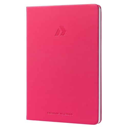 Nextnoid A5 LIned Notebook - 160 Pages, 120 GSM Paper, Raspberry - color: Raspberry, style: Lined 160 Pages