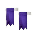 Men's Men's Tartans Kilt Flashes with Heavy Buckle Elastic Adjusters Fit - color: Purple