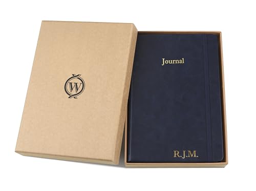 Wykeham's Executive 2026 Undated Daily Journal Planner – Customization Available (Personalized Royal Blue, 8.5"×5.5") - color: Personalized Royal Blue