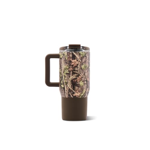 HydroJug Coffee Traveler 20oz Ceramic-Lined Mug with Handle, Woodland - color: Woodland