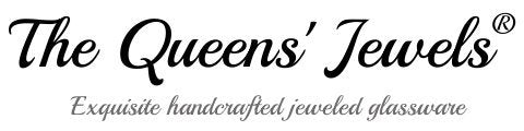 THE QUEENS' JEWELS Aurora Borealis Crown Jeweled 4x4 Candle Holder Vase - Unique Gift for Women, Birthday, Cute, Fun, Cocktail, Queen, Not Painted, Decorated, Bling, Bedazzled, Rhinestone - color: Aurora Borealis Crown