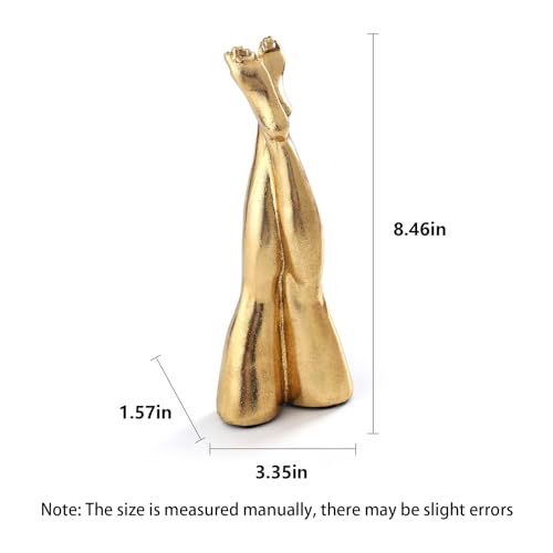 Golden Legs Sculpture Resin Statues Home Decor (Straight Leg) - color: Straight Leg