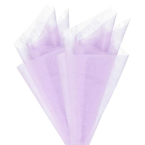 M METERXITY 38-Sheet Korean Cotton Wrapping Flower Paper, 11.8 Inch Waterproof Floral Wrapping Cotton Paper for Bouquets/Gift Packaging [Light Purple] - color: Light Purple