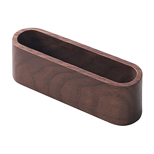 muso wood Business Card Holder for Desk 4 Pack (Walnut) - size: Walnut 4 Pack