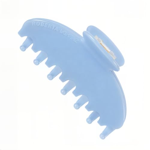 Luxury Hair Claw Clip Premium Acetate Strong Hold 4 Inch (Powder Blue) - color: Powder Blue