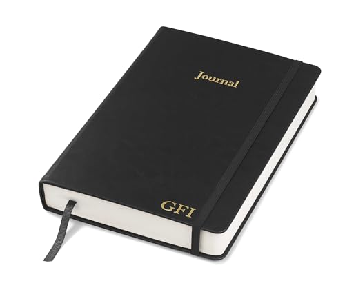Wykeham's Executive 2026 Undated Daily Journal Planner – Customization Available (Personalized Black, 8.5"×5.5") - color: Personalized Black