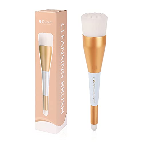 DUcare Manual Facial Cleansing brush, 2-in-1 Skin Care face brush