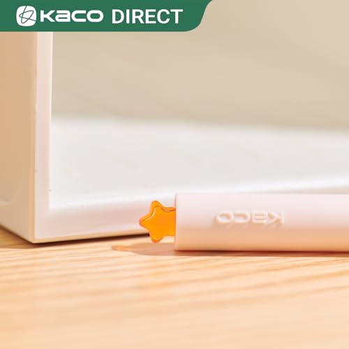 Kaco FIRST Gel Pens Cute Star Pens Black Ink 0.7mm Medium Point 4 Pieces