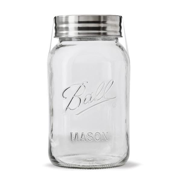 Ball Regular Mouth Glass Mason Jars with Lids and Bands, Used for Canning (Quart, 32 Ounce (Pack of 4)) - color: Clear, size: 32 Oz (Pack of 4)
