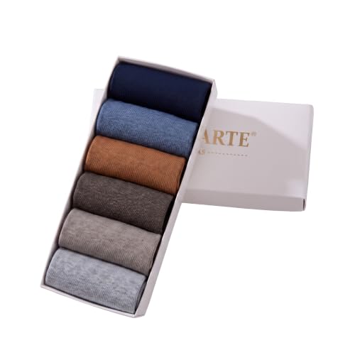 MAGIARTE Womens Mini Crew Cotton Socks,6 Pairs - color: Color#16
