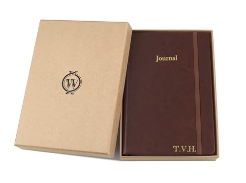 Wykeham's Executive 2026 Undated Daily Journal Planner – Customization Available (Personalized Conker, 8.5"×5.5") - color: Personalized Conker