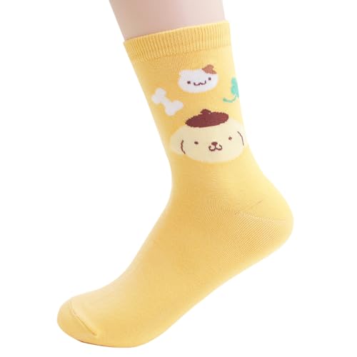 Kikiyasocks Socksense Hello K Character Series Women's Original Crew Socks (Mobile_5pairs)