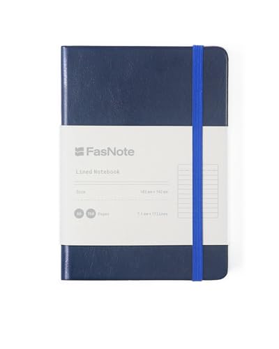 A6 Lined Hardcover Notebook, 100 GSM Paper, Midnight Blue - color: Midnight Blue, size: A6（2026 Edition）