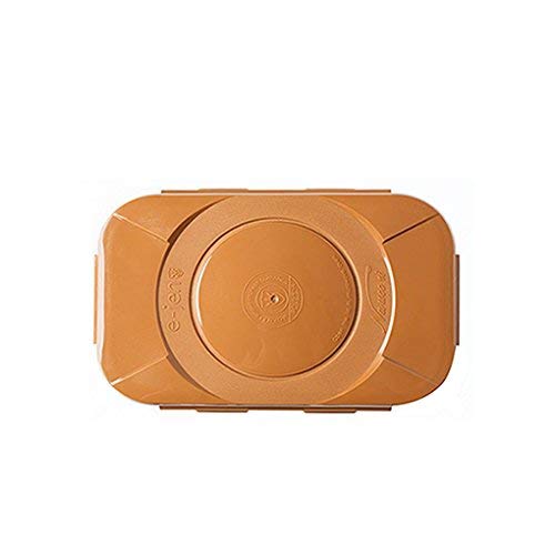 E-Jen Premium Kimchi, Sauerkraut Container Probiotic Fermentation with Inner Vacuum Lid (Earthenware Brown, 0.45 gal/ 1.7L) - color: Earthenware Brown, size: 0.45 gal