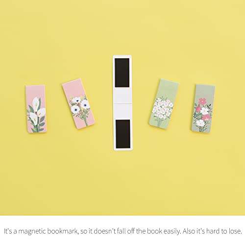 Monolike Magnetic Bookmarks Flower for You Ver.1, Set of 5 - color: Flower for You Ver.1