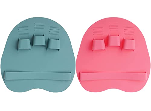 2 Pack Soft Silicone Shower Brush, Body Scrubber Exfoliating Skin Massage - color: 1 Pars_pink+green