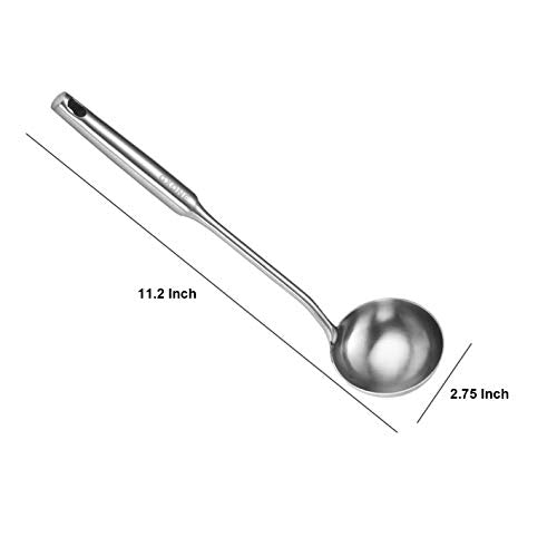 Soup Ladle,304 Stainless Steel Cooking Ladle with Long Handle,3.9 Inch - style: Soup Ladle