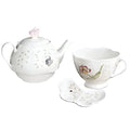 Lenox 6083927 Butterfly Meadow Teapot with Lid, White - style: Teapot with Lid, White