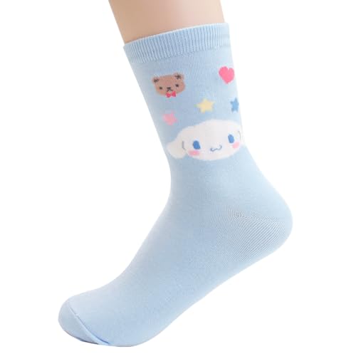 Kikiyasocks Socksense Hello K Character Series Women's Original Crew Socks (Mobile_5pairs)