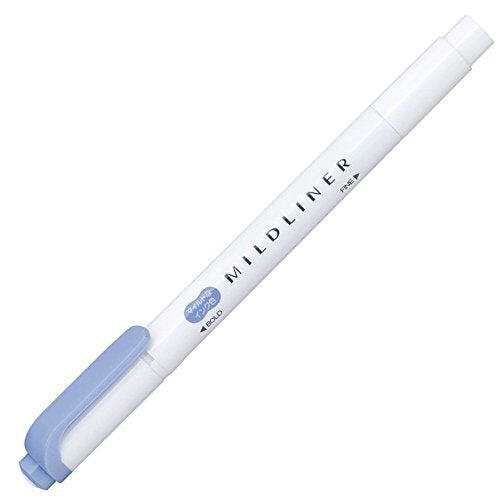 ZEBRA B-WKT7-MDB Highlighter, Mildliner, Dark Blue, 10 Pens - color: blue (dark), size: 1 Count (Pack of 10)