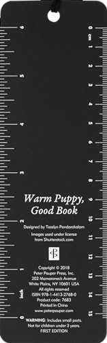 Happiness Is a Warm Puppy and a Good Book Beaded Bookmark