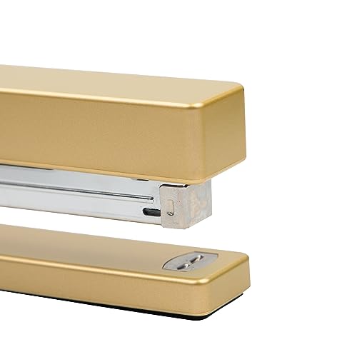 JAM PAPER Modern Desk Stapler - Gold - Sold Individually - color: Gold, size: Pack of 1