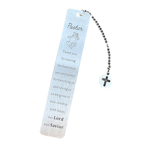 Christian Bookmark Gifts for Women Girls Boys, Inspirational Religious Book Mark Markers Faith - style: To my pastor