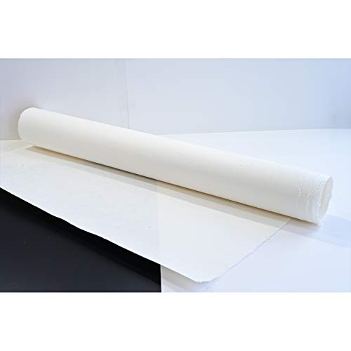 [10 Pcs] Korean Traditional Mulberry Paper HanJi Handmade Plain Natural White Double Layer 24.8" x 36.6" - size: 24.8" x 36.6" (Double-Layer)