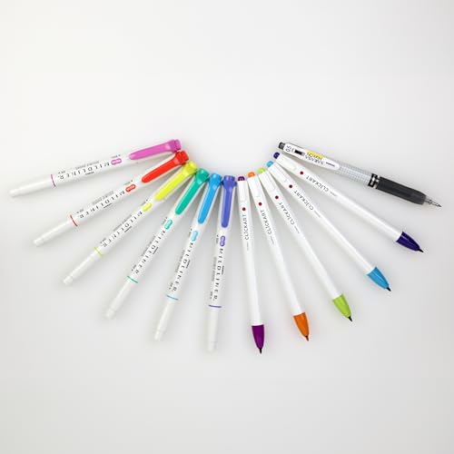 Zebra Pen Notetaking Set, MILDLINER, CLiCKART & SARASA, Assorted, 12-Pack - style: Journaling and Planning Set