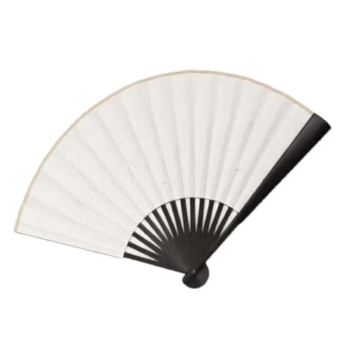 Traditional Chinese Calligraphy and Painting Fan - 10inch Folding Fan, Equipped with Gold-Dotted Xuan Paper, Suitable for Hand Painting, Decoration, and Collection，1Pcs