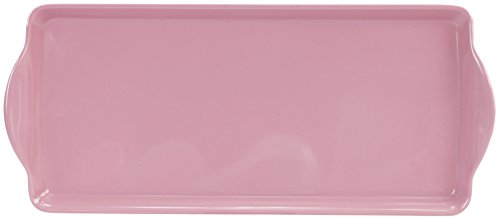 Calypso Basics Reston Lloyd Melamine Tidbit Tray, Pink (06601) - color: Pink, size: 14.7" x 6.5" x 0.8"