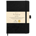 A5 Lined Journal Notebook Hardcover Leather Bound for Men & Women Black - color: Black, size: A5 300 Pages