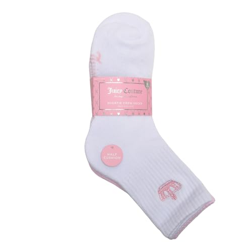 6 Pack Juicy Couture Sequence Juicy HC Shortie Crew Socks