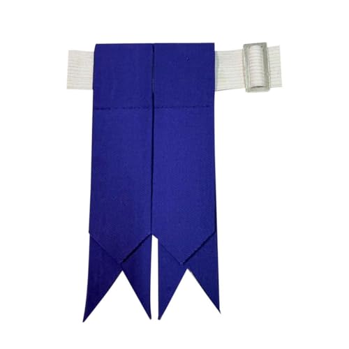 Men's Men's Tartans Kilt Flashes with Heavy Buckle Elastic Adjusters Fit - color: Blue