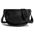 Crescent Bag for Women,Medium Nylon Crescent Bag Single Shoulder Bag - color: black