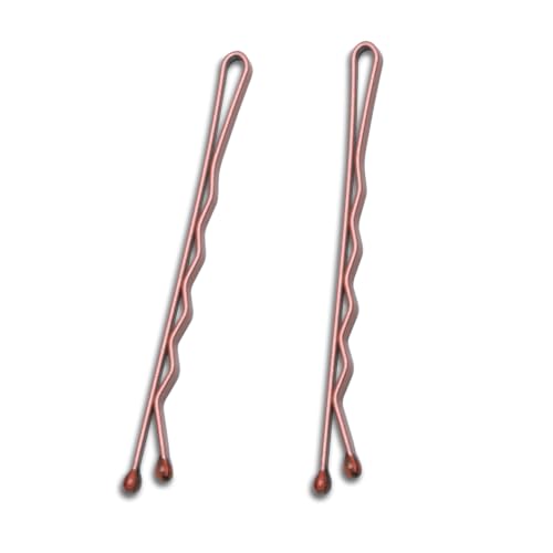 100 Count Bobby Pins for Women with Small Box, Brown - color: Bobby Pins - Brown