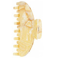 Luxury Light Hair Claw Clip Premium Acetate Strong Hold 4 Inch (Yellow) - color: yellow