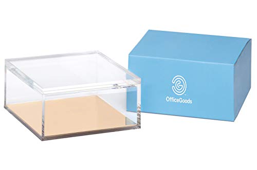 OfficeGoods Acrylic Desk Organizer with Gold Base, Extra Large - color: Gold, size: X-Large